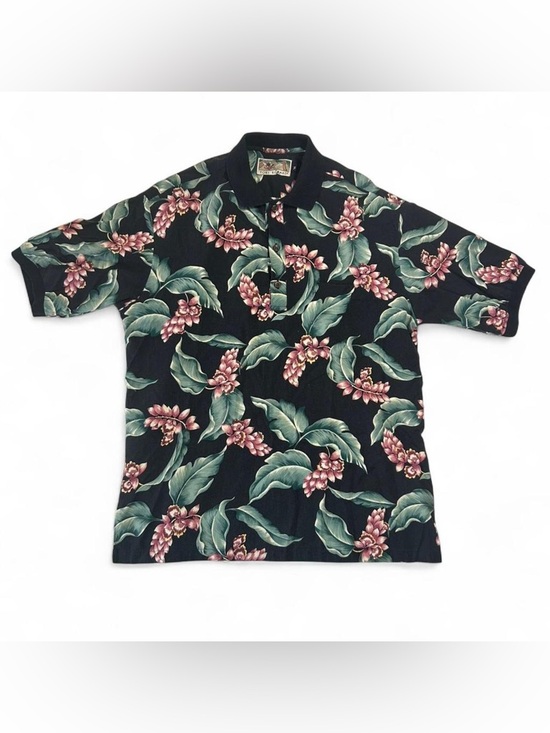 Tori Richard Other - Tori Richard Vintage Hawaiian Floral Polo Shirt Made in USA M